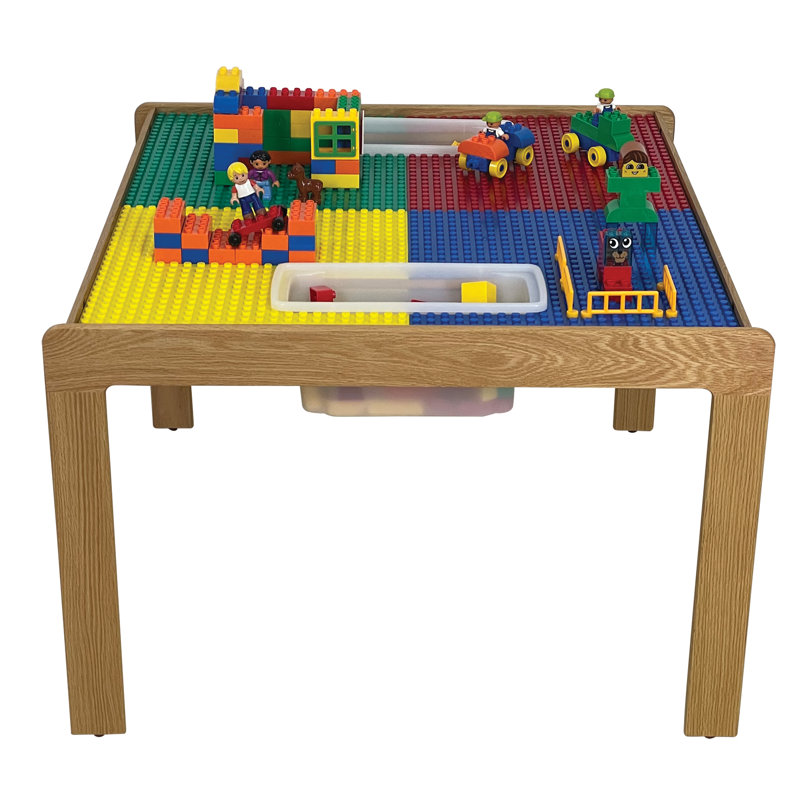 Zoomie Kids Fabiola Multi Activity Kids Square Lego Table Wayfair